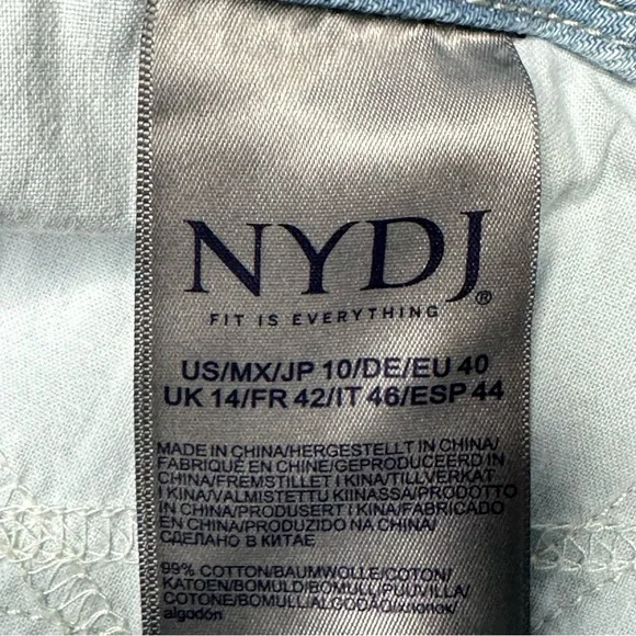 NYDJ Major Marian Annabella Print Capri Jean. Sz: 10 - Picture 7 of 14